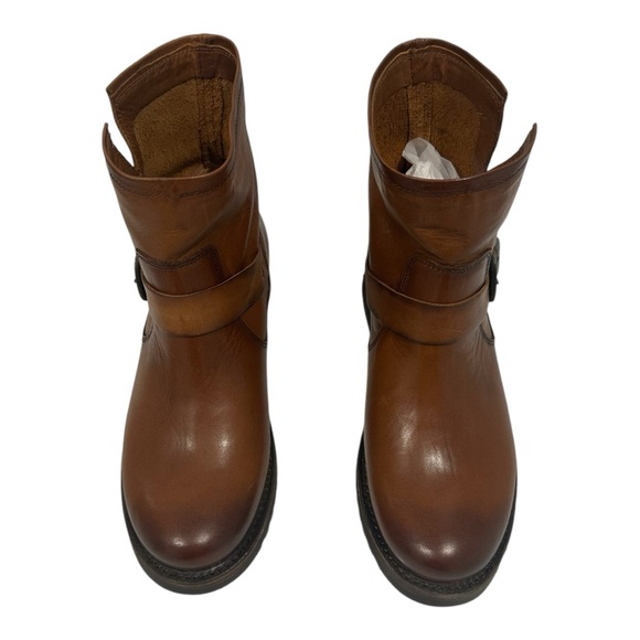 Frye Veronica Brown Leather Ankle Bootie Size 8.5 - Picture 5 of 14